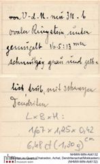 Etiketten zu Quarz (Chalcedon, Achat, Dendritenachat/Mokkastein) (NHMW-MIN-Ab6132)